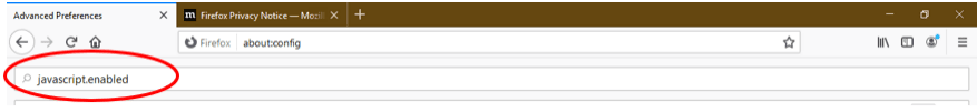 how to enable javascript firefox windows 10